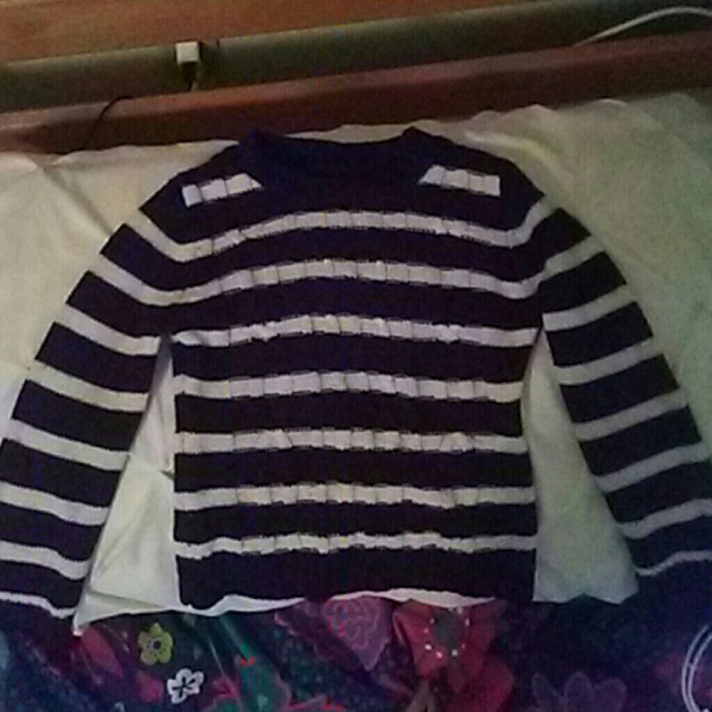 Black and white sweater